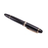 A Mont Blanc Meisterstuck No.149 fountain pen, ED1713180 (unboxed) 15 cm long. These items formed