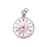 A William IV silver verge pair case pocket watch, movement signed ‘Sam Hurlstone, No.138’, the