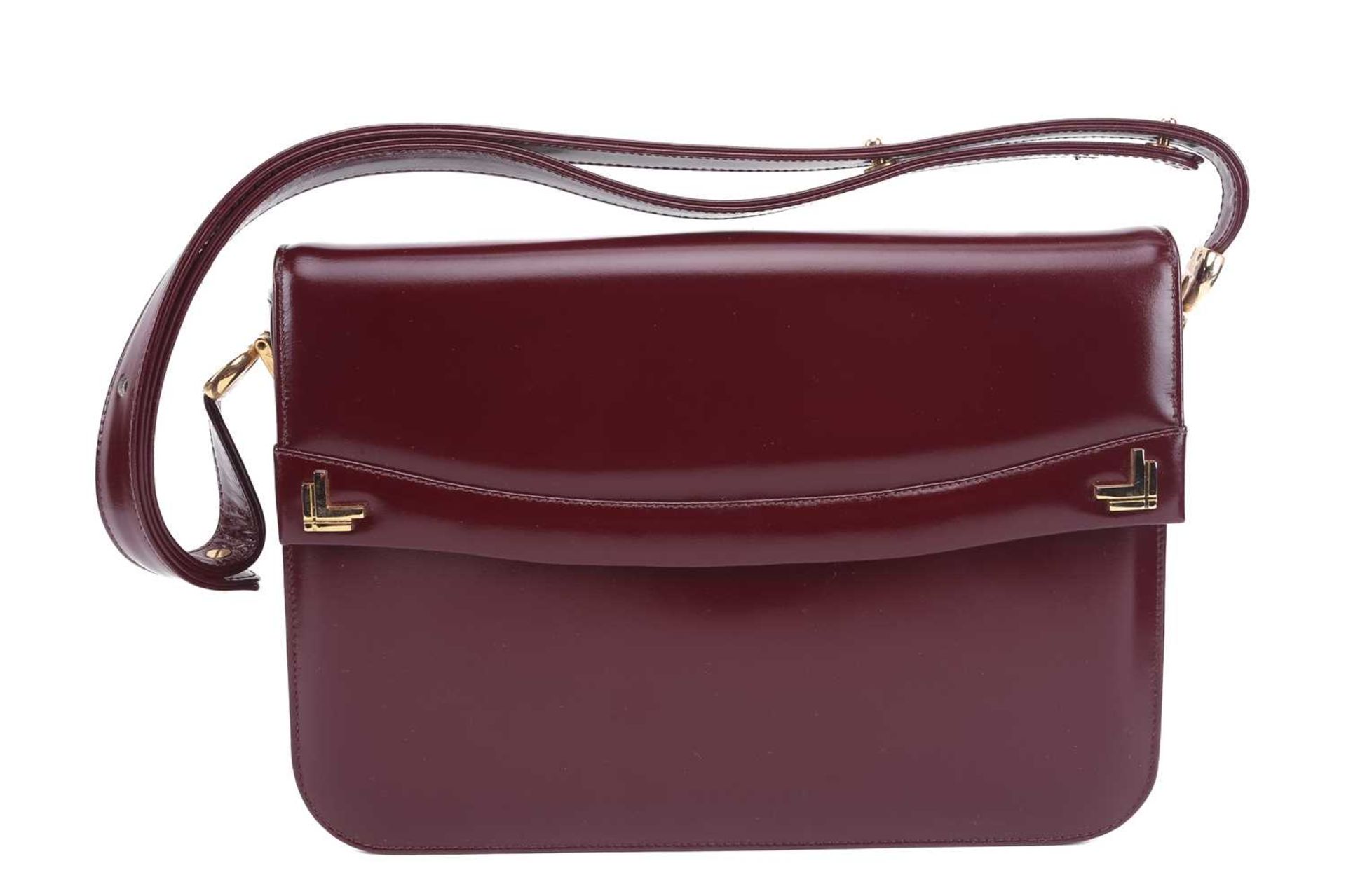 Two Mappin & Webb flap bags and a Liberty silk scarf; including a flap shoulder bag in burgundy - Image 3 of 20