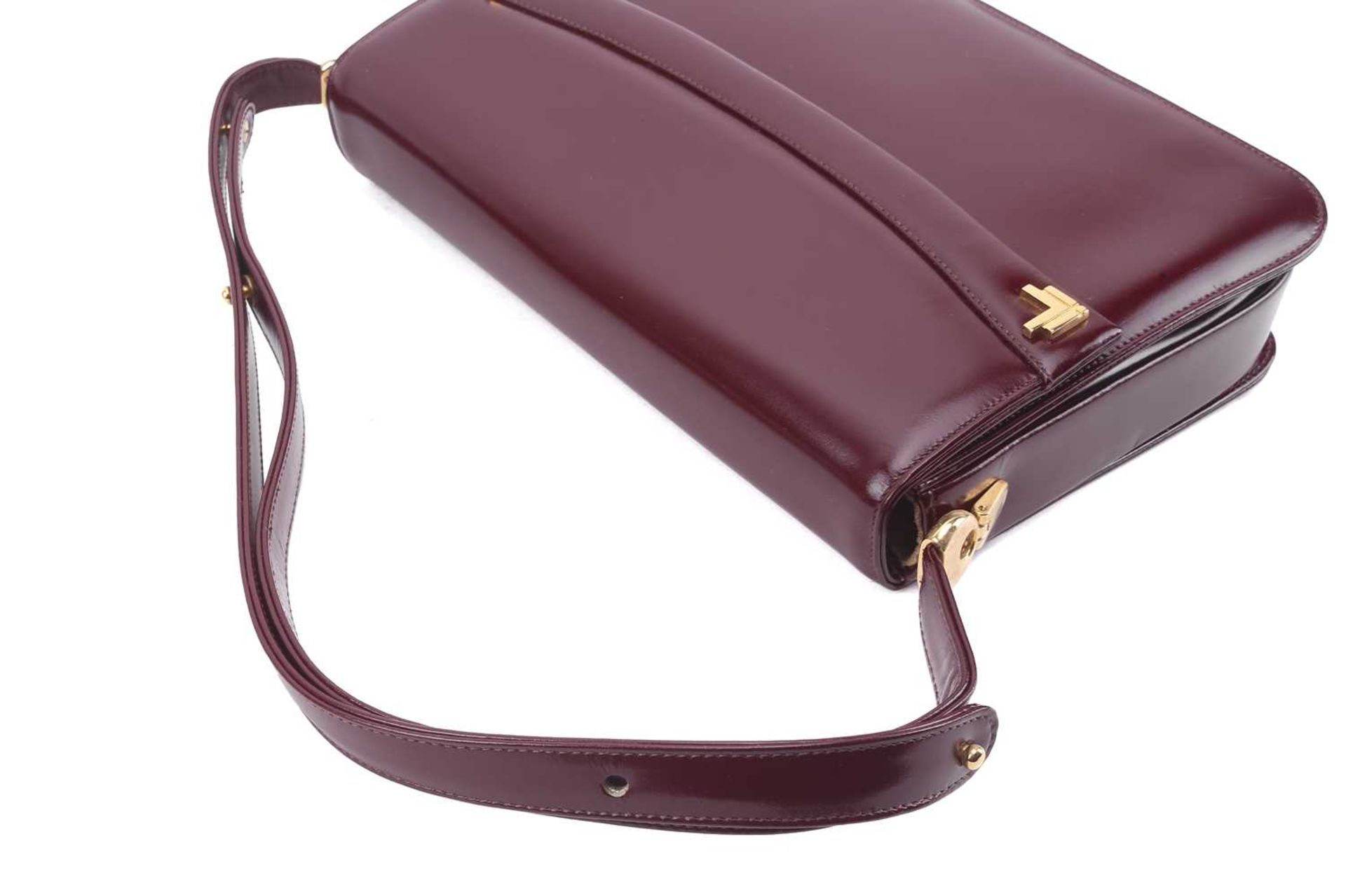 Two Mappin & Webb flap bags and a Liberty silk scarf; including a flap shoulder bag in burgundy - Image 5 of 20