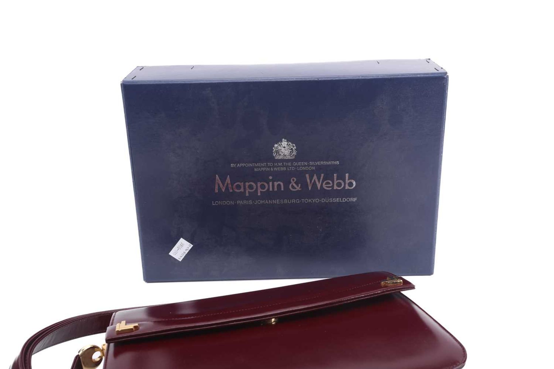 Two Mappin & Webb flap bags and a Liberty silk scarf; including a flap shoulder bag in burgundy - Image 9 of 20