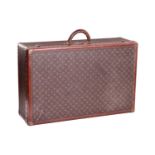 Louis Vuitton - Alzer monogram suitcase, numbered 933328, in LV motif printed brown canvas with