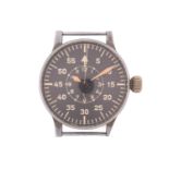 A Luftwaffe B-Uhr Observation Navigation Pilot's Watch by Wempe, featuring a K.31 movement in a