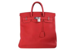 Hermès - a 'Haut à Courroies' HAC Birkin 40 in Capucine Togo leather, 2015, leather-lined body