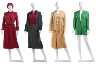 Umberto Ginocchietti - three sets of ensembles and a linen jacket circa 1990s; including a