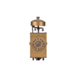 A scarce Japanese Wadokie wall clock, Edo/ Meiji period, first half of the 19th century, with a