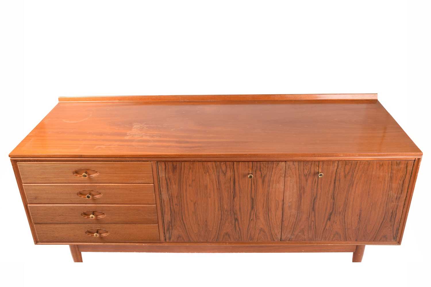 Robert Heritage for Archie Shine, a 'Hamilton' mahogany and walnut dining suite, comprising a four- - Image 8 of 29
