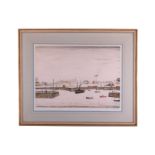 L.S. Lowry (1887 - 1976), 'The Harbour', limited edition print signed in pencil, published 1972 by