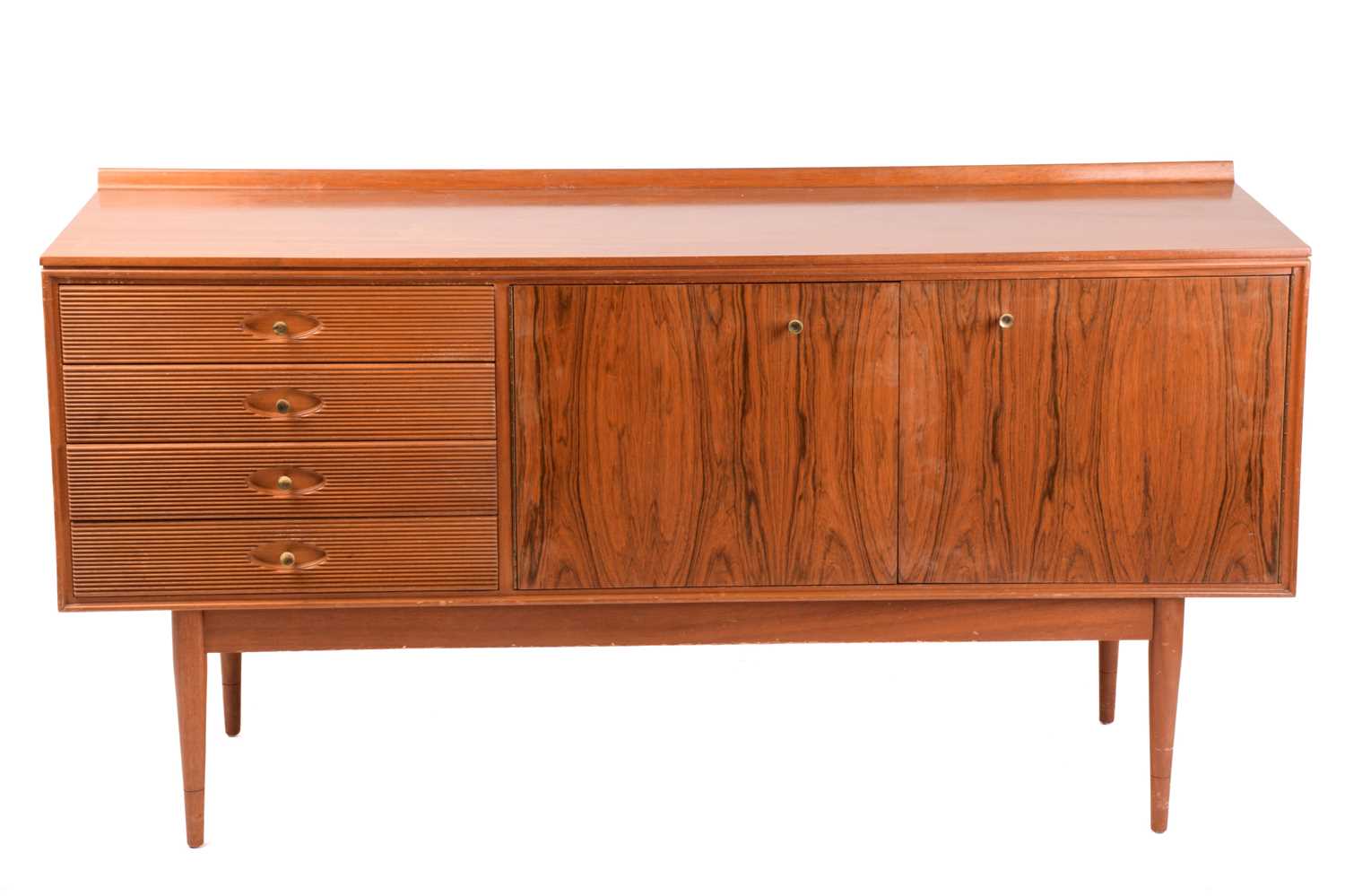 Robert Heritage for Archie Shine, a 'Hamilton' mahogany and walnut dining suite, comprising a four- - Image 11 of 29