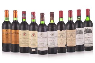 10 bottles of Bordeaux comprising 2 x Chateau La Lagune Haut Medoc, 1970, 2 x Chateau Malescot St