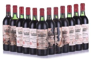 Twelve bottles of Chateau Grand Puy Lacoste Pauillace 5eme Cru Classe, 1982 Private cellar in