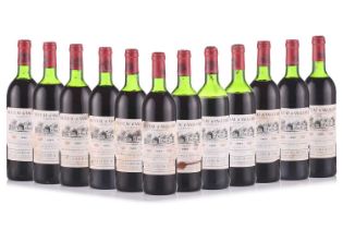 12 Bottles of Chateau D'Angludet Margaux, 1983, OWC, Cellar in Surrey 2 Bottles Mid shoudler and