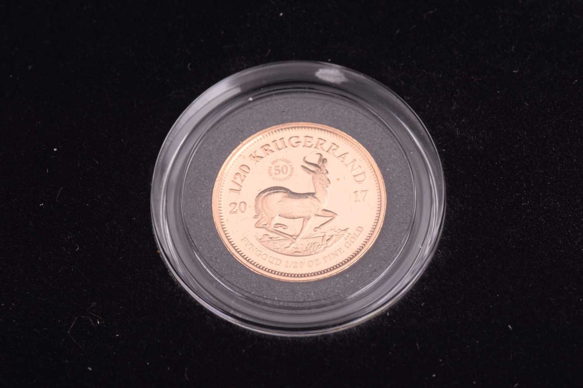 A 2017 proof Krugerrand Fractional Three coin set, and a further 1/50oz coin; celebrating - Image 3 of 6