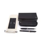Montblanc - Meisterstück-Pix ballpoint pen, with twist-action black resin barrel and silver-tone