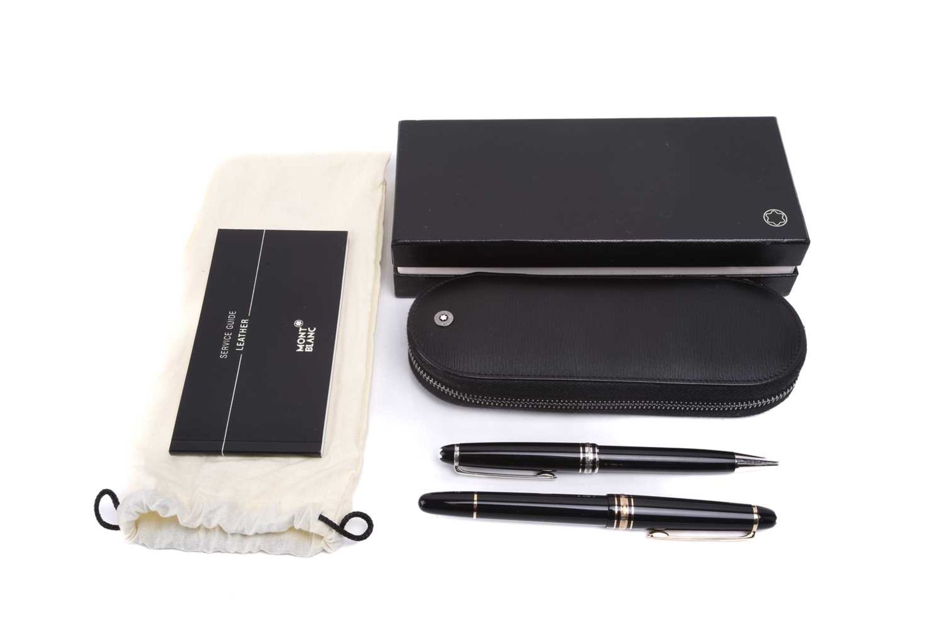 Montblanc - Meisterstück-Pix ballpoint pen, with twist-action black resin barrel and silver-tone