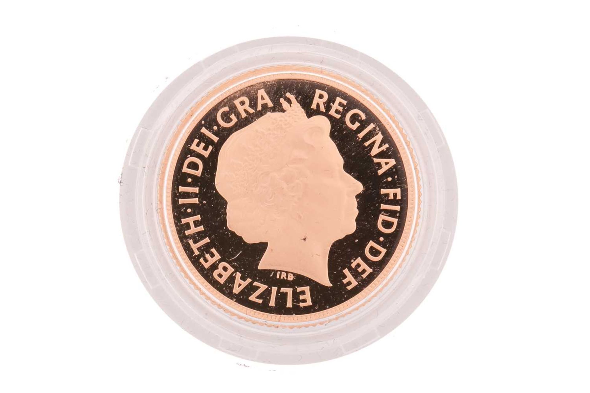 An Elizabeth II 2013 proof sovereign, encapsulated, in fitted case, number 3326 from an edition of - Image 3 of 3