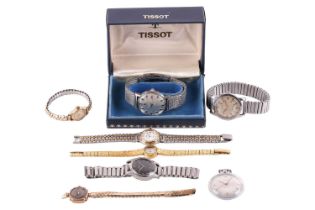 A collection of 8 watches featuring a Tissot Visodate Seastar Seven, a Tissot antimagnetic men's