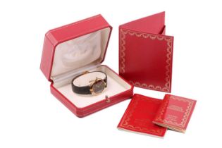 A Cartier Must de Cartier Vermeil quartz wristwatch Model: 590003 Serial: 19312 Year: 1999 Case