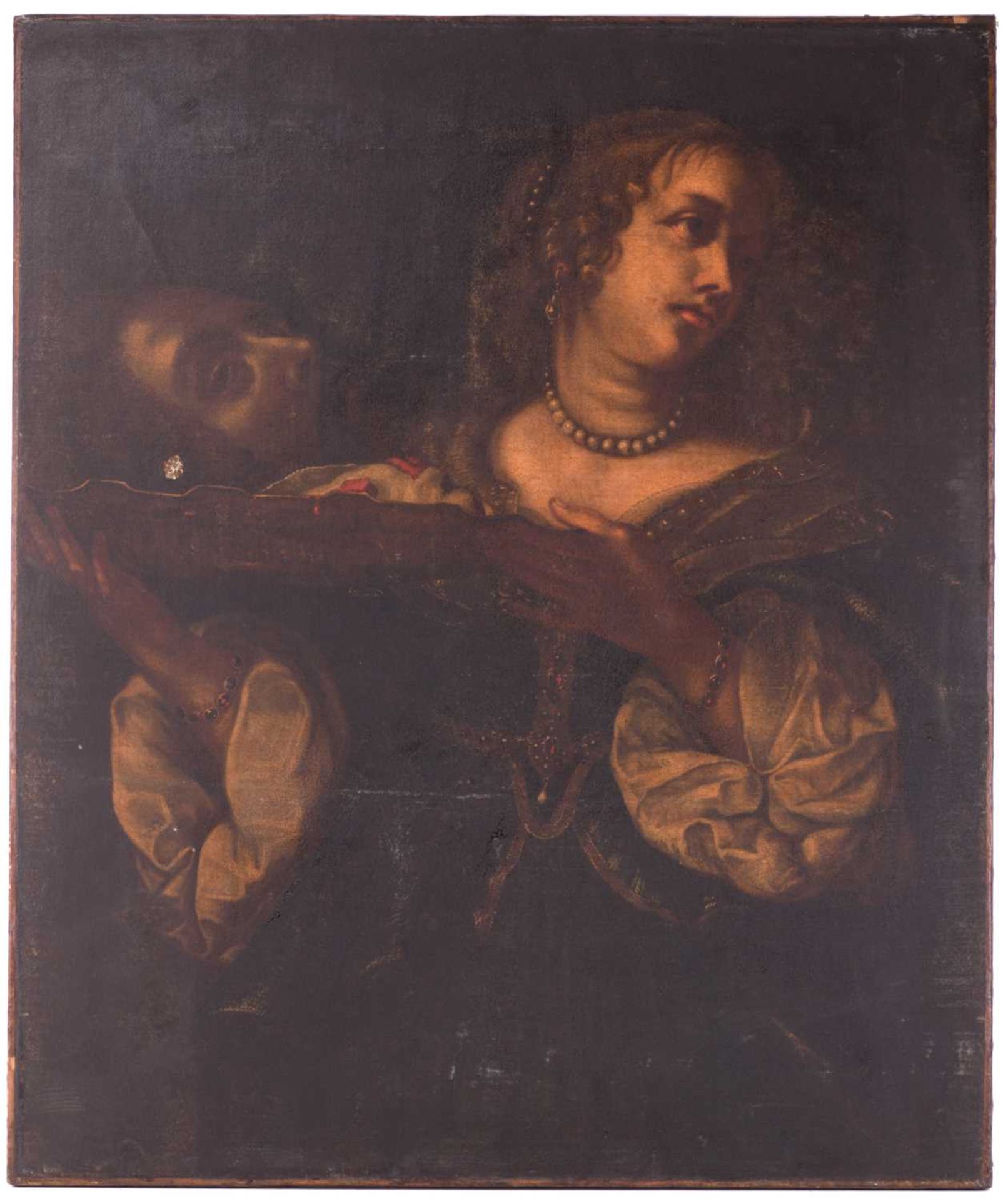 Manner of Guido Reni (1575 - 1642), Salome with the head of John the Baptist, oil on canvas, 89 x 75