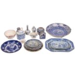 A study collection of Chinese and Oriental blue and white porcelain including 18th-century dessert