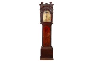 William Priest, Bristol, a George III mahogany eight-day longcase clock, the broken arched