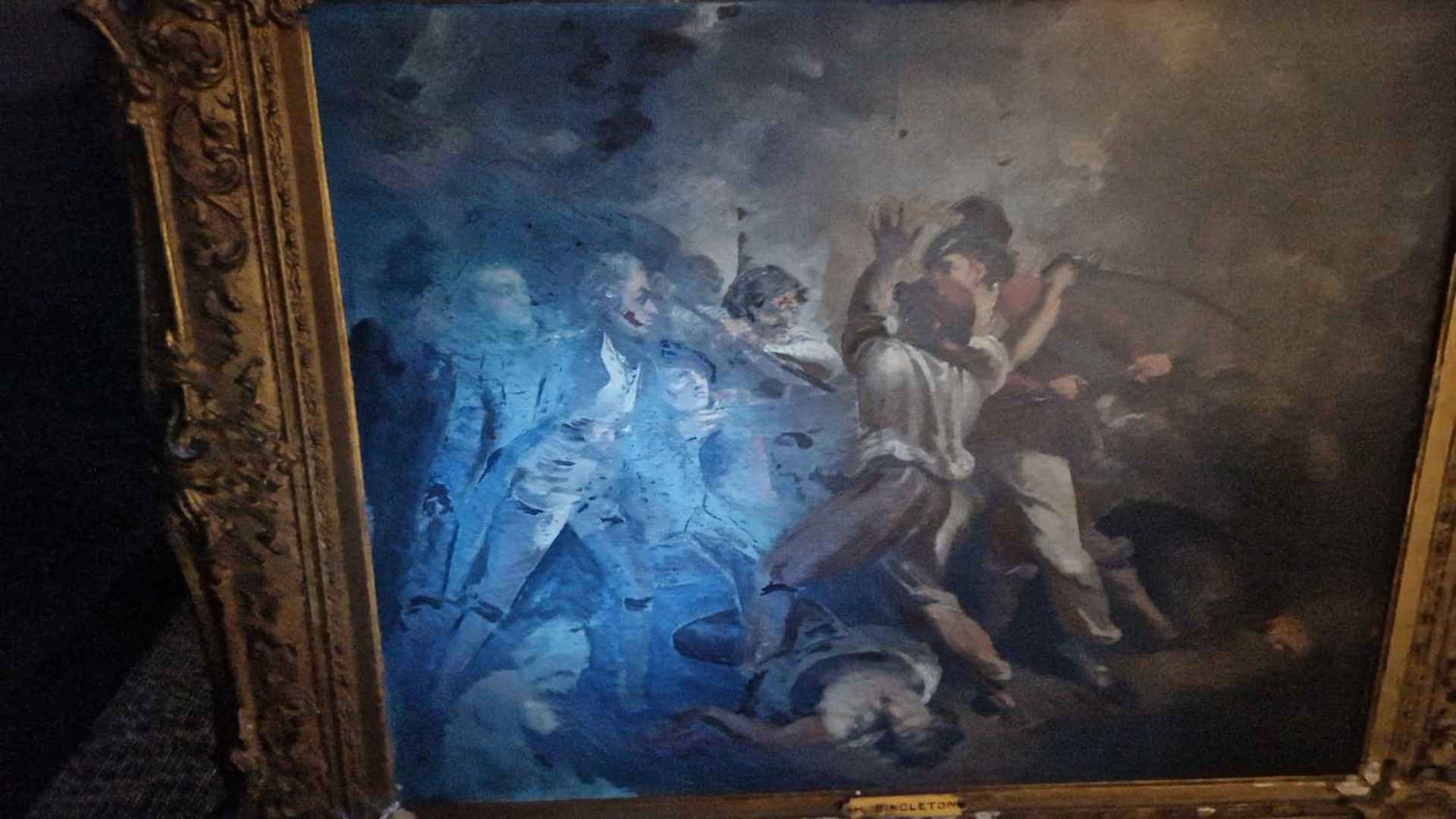 Henry Singleton (1766-1839), Admiral Nelson Boarding the St Joseph during the Battle of Cape St - Image 22 of 23