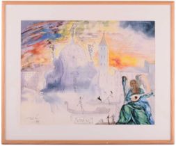 After Salvador Dali (1904-1989) 'Venice, 1949', numbered 769/800, giclée print on etching paper,