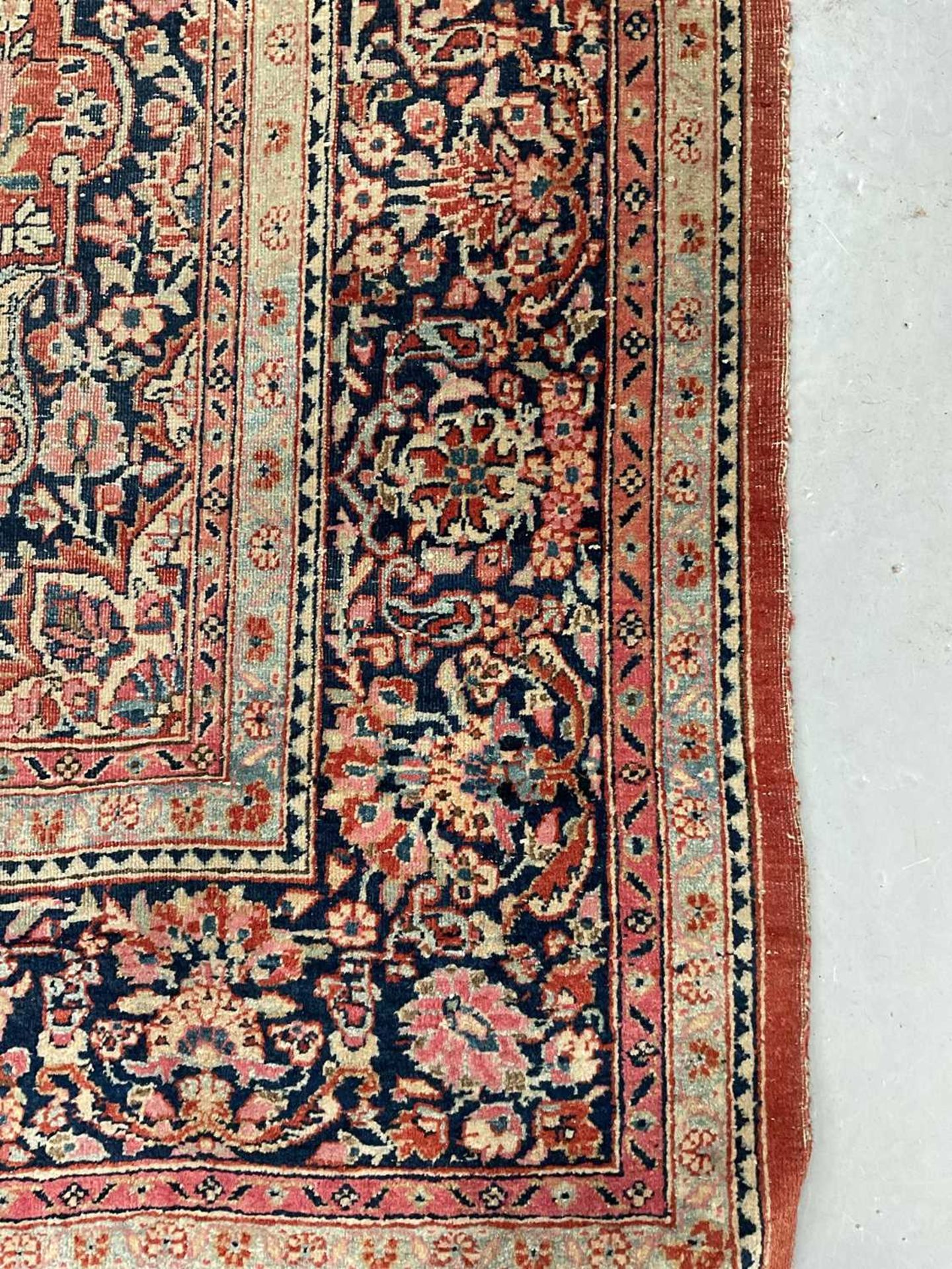 A Kashan rug with central medalion within borders, 202 x 133cm (2) Provenance: The contents of The - Image 8 of 9