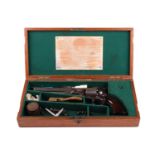 A cased London-made Colt 1851 Navy pattern single action . 36 calibre percussion revolver, serial