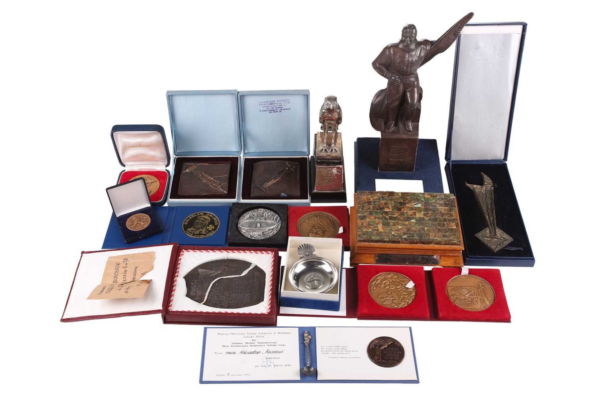 Of World War II, RAF/ Free Polish Air Force interest; a collection of medallions and awards to Air