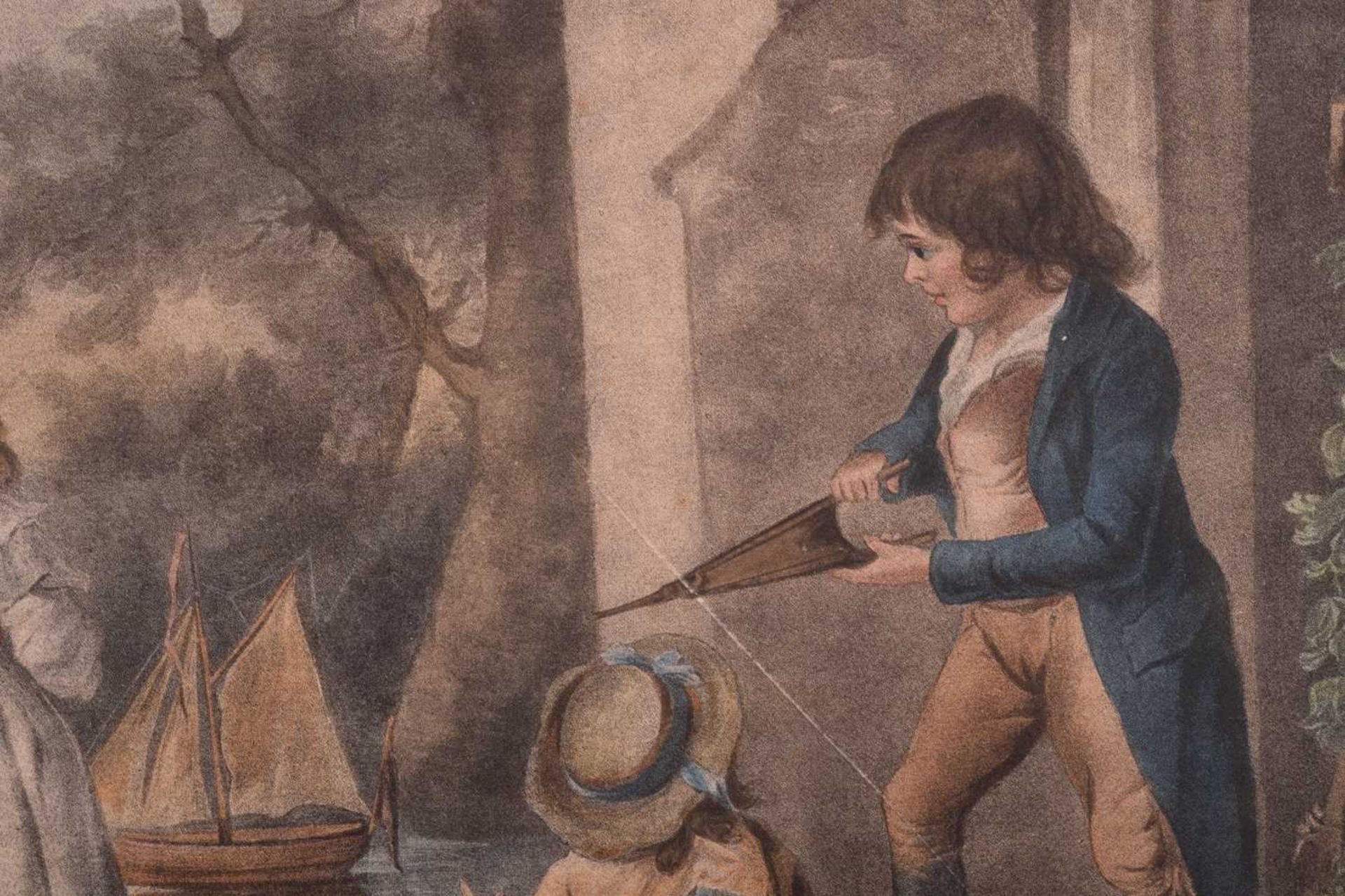After George Morland (1763-1804), 'Juvenile Navigators', coloured engraving, 43 cm x 55 cm, together - Image 11 of 27