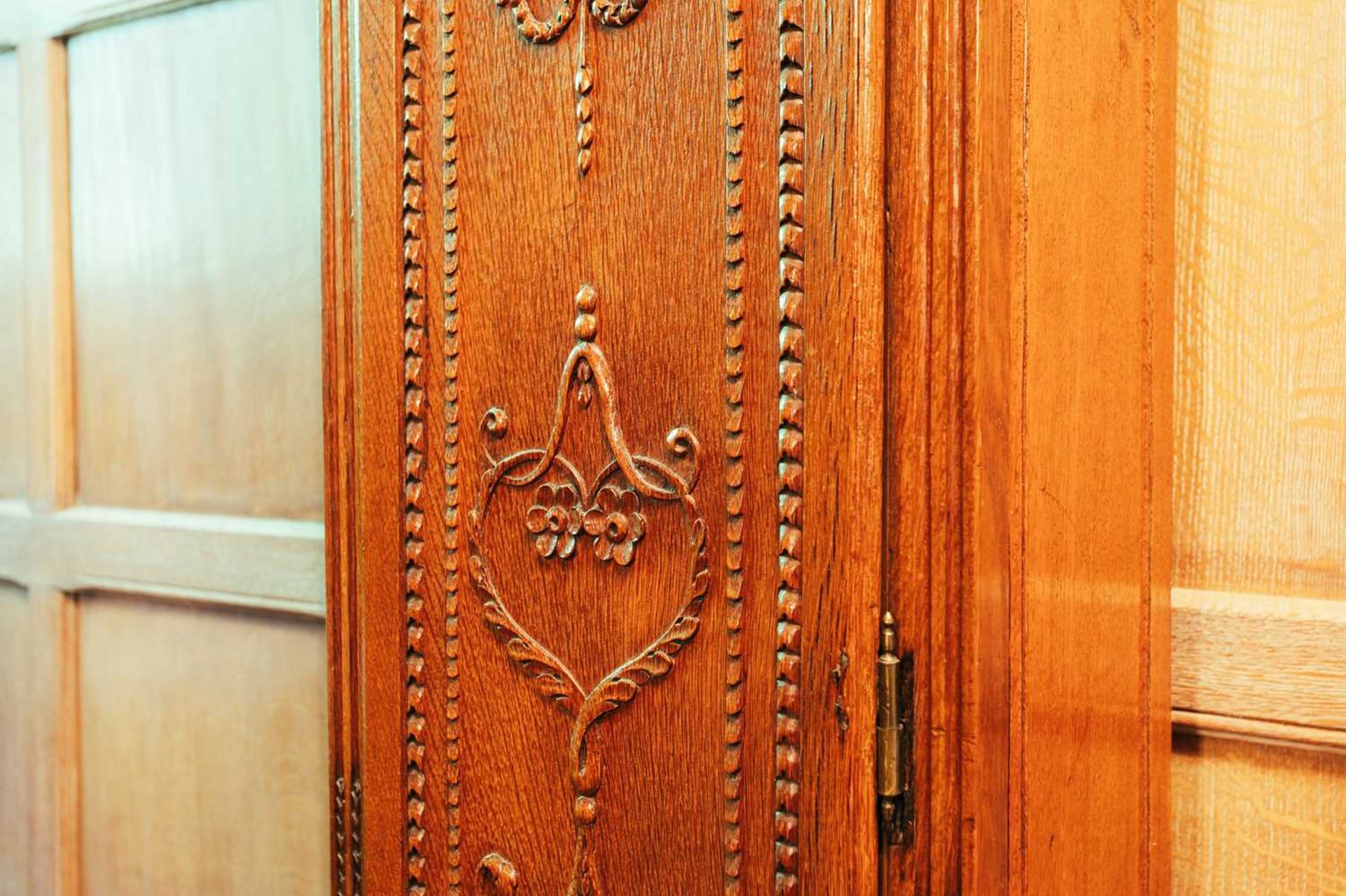 An 18th century 30-hour, Liege oak longcase clock, brass and steel dial, signed to the arch ' - Image 2 of 9