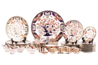 A large collection of Royal Crown Derby 'Old Imari' items, to include plates, cups and saucers, milk