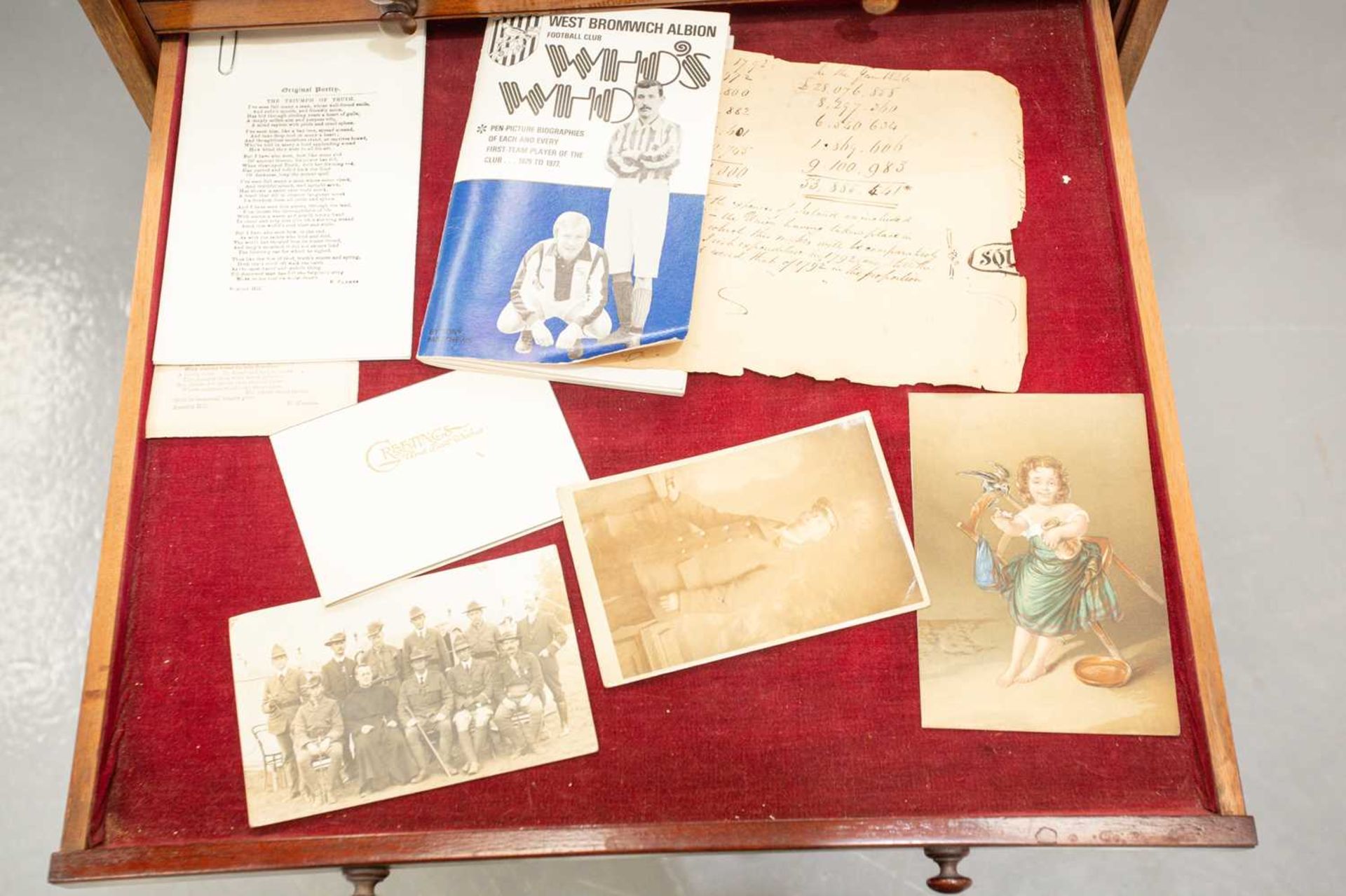 A Victorian mahogany coin or medal collector's chest, of sixteen-long shallow drawers with turned - Image 15 of 18