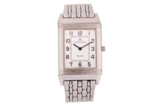 A Jaeger-le-Coultre Reverso stainless steel lady's manual wind wristwatch Model: 250.8.86 Serial: