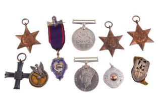 A collection of 10 medals (from 1913 to 1945 Including three WW2 Airforce stars A defence medal A