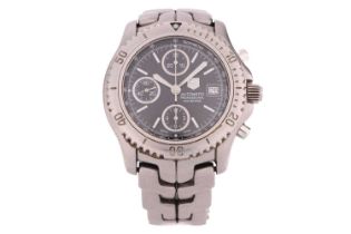 A Tag Heuer Professional Link gentleman's chronograph wristwatch Model: CT2111 Serial: UP2750