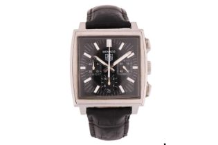 A Tag Heuer Monaco gentleman's automatic chronograph wristwatch Model: CW2111-0 Serial: QK9588