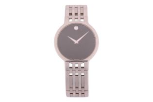 A Movado Esperanza stainless steel gentleman's quartz wristwatch Model: 041141010 Serial: 10172092