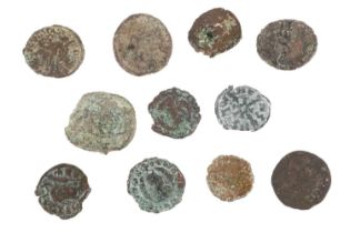 A collection of Ethiopian Aksumite coins, 500-700 AD.