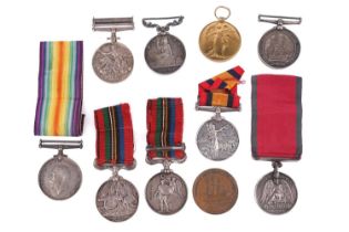 A good collection of mixed medals, comprising: a Waterloo Medal, later named to George Watkins,
