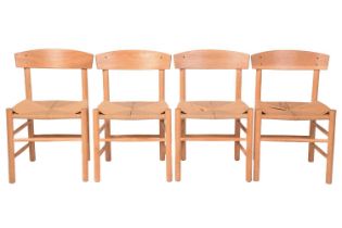 Børge Mogensen (1914-1973)Danish, a set of four J39 dining chairs, for Fredericia Furniture, in