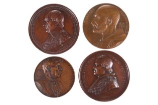 An Algerian commemorative bronze medal, for Charles de Foucauld (1858-1916), engraved by Anie