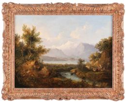 Anne Nasmyth (1798-1874), Alpine Landscape, oil on canvas, signed and dated August 1837, framed 45