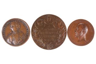 'International Exhibition of all Fine Arts Industries and Inventions', 1874, a bronze medal by G.