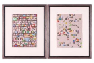 Sarah Raphael (1960 - 2001), Study for Strip Pages 6 & 7 (1997), and Study for Strip Page 9,II (