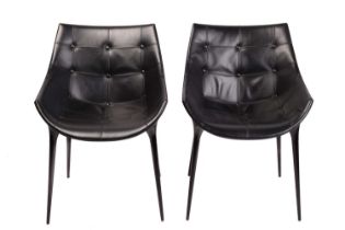 Philippe Starck for Cassina, a pair of 'Passion' 246 chairs, with injection moulded black plastic