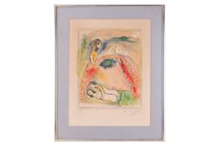 Marc Chagall (1887-1985), 'Oh Happy Bridegroom', from 'In the Land of the Gods' (plate XII),