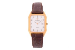 A Raymond Weil 18k Plated Gentleman's Quartz Wristwatch Model: 5315 Case Material: 18k Plated
