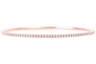 Tiffany & Co. - a diamond-set 'Metro' close bangle, pavé-set with an array of brilliant-cut diamonds